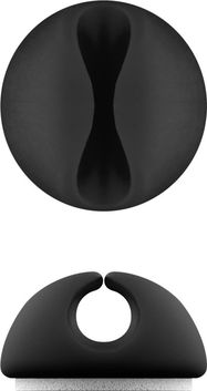 Pielīmējams kabeļa stiprinājums, melns