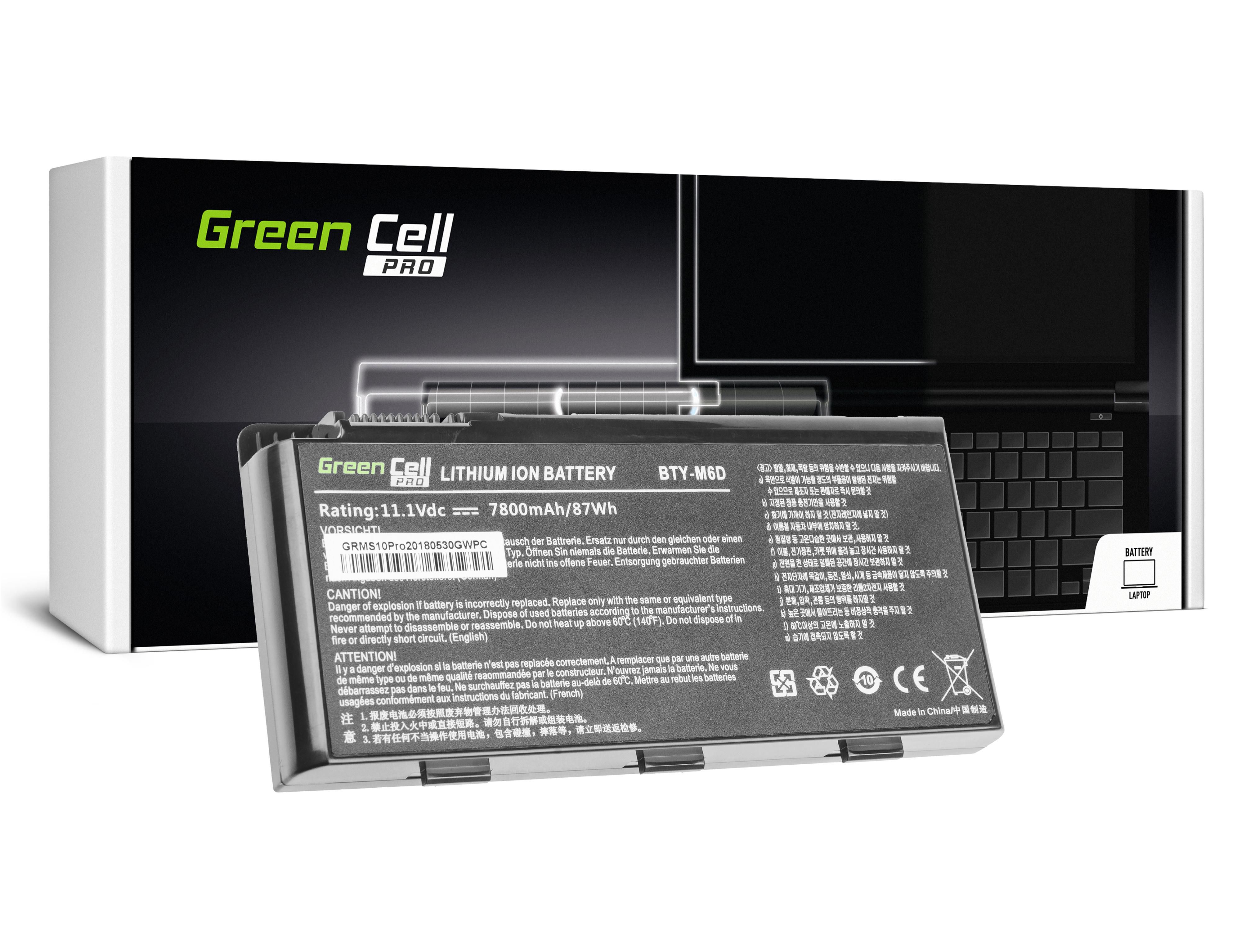 Green Cell PRO Alimentation pour MSI GT60 GT70 GT680 GT683 Asus ROG