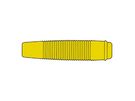 INSULATED FLEXIBLE COUPLING FOR 4mm PLUG / YELLOW (KUN 30)