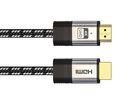 Premium HDMI 2.0 cotton braided cable with gold plated connector - 4K Video - 5 meter