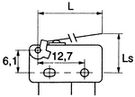 Micro switch 5A 1 Change-Over (CO)-135-82-426