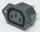 Flush-mounted device socket C13/screw-mo-143-21-196