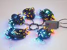 Speed Light LED - 220 multicolor lamps - green wire - modulator - 24 V (for tree of 180 cm)