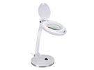 LED DESK LAMP WITH MAGNIFYING GLASS 5 DIOPTRE - WHITE