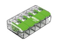 Compact splicing connector 5 x 0.2 - 4 mm▓ for all wire types - green