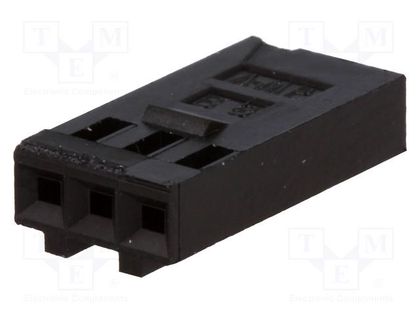 Plug; wire-board; female; AMPMODU MOD IV; 2.54mm; PIN: 3; for cable TE Connectivity 102241-1