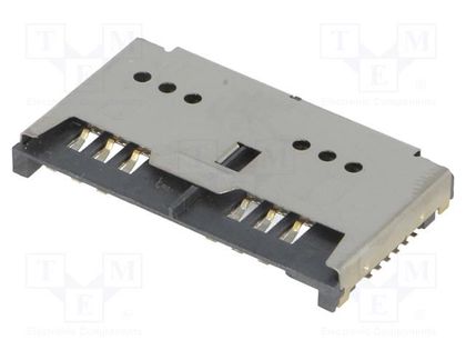Connector: for cards; SIM; SIM x2; SMT ATTEND 115L-AB380