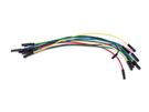 Set AWG breadboard jumper wires - one pin female to female - 5.9" (15 cm) ( 10pcs )