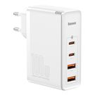 Wall Quick Charger GaN2 Pro 100W 2xUSB + 2xUSB-C QC4+ PD3.0 with USB-C Cable, White