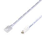LED strip COB connector, for 10mm strip, transparent, with 50cm wire and L813 plug