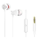 Earphones with Built-in Mic & In-Wire Remote Controller, White