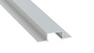 LED profile for LED strips, aluminum anodized, recessed, HIRO, 2m