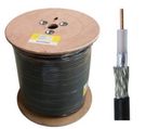 Coaxial cable F690V, Cu, with gel, 75om, Ø7.3mm, white
