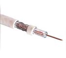 Coaxial cable RG6, CCS, 75om, Ø6.8mm, white, 300m