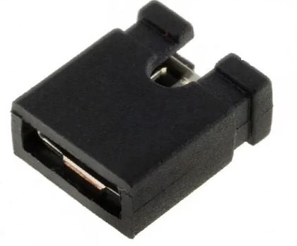 Jumper;pin strips;open;2.54mm;black PL/JUMP