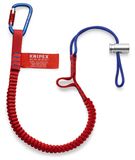 KNIPEX 00 50 12 T BK Lanyard with fixated carabiner For tool fall protection 900 mm