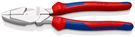 KNIPEX 09 05 240 Lineman's Pliers American style with multi-component grips chrome-plated 240 mm