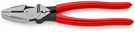 KNIPEX 09 11 240 Lineman's Pliers American style with non-slip plastic coating black atramentized 240 mm