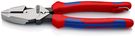 KNIPEX 09 12 240 T Lineman's Pliers American style with slim multi-component grips, with integrated tether attachment point for a tool tether black atramentized 240 mm