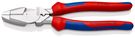 KNIPEX 09 15 240 Lineman's Pliers American style with multi-component grips chrome-plated 240 mm
