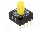 Encoding switch; Pos: 16; PCB,THT; 100mΩ; DC load @R: 0.03A/15VDC KNITTER-SWITCH