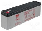 Re-battery: acid-lead; 12V; 2.3Ah; AGM; maintenance-free; 0.94kg YUASA