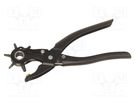 Pliers; for making holes in leather, fabrics and plastics C.K
