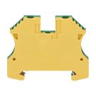 PE terminal WPE 4, Screw connection, 4 mm², Green/yellow, Weidmuller
