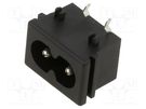 Connector: AC supply; socket; male; 2.5A; 250VAC; IEC 60320; 2570 SCHURTER
