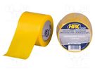 Tape: electrical insulating; W: 50mm; L: 10m; Thk: 0.19mm; yellow HPX
