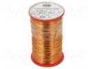 Coil wire; single coated enamelled; 0.6mm; 0.5kg; -65÷180°C INDEL