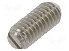 Ball latch; stainless steel; Thread: M4; 9mm; F1: 6N; F2: 14.5N ELESA+GANTER