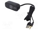 Webcam; black; Jack 3,5mm,USB A; Features: PnP; 1.5m; clip; 59° SAVIO