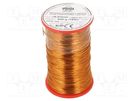 Coil wire; double coated enamelled; 0.6mm; 0.5kg; -65÷200°C INDEL
