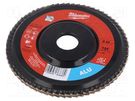 Flap grinding wheels; Ø: 125mm; Øhole: 22.2mm; Granularity: 60 Milwaukee