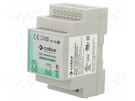 Power supply: switched-mode; for DIN rail; 30W; 12VDC; 2.5A; IP20 CABUR