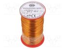 Coil wire; double coated enamelled; 0.65mm; 0.5kg; -65÷200°C INDEL
