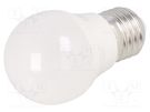 LED lamp; warm white; E27; 230VAC; 5W; 200°; 3000K; 3pcs. GTV Poland