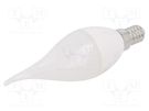 LED lamp; warm white; E14; 230VAC; 260lm; 3W; 160°; 3000K GTV Poland
