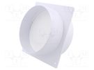 Accessories: wall plate; white; ABS; Ø125mm DOSPEL S.A.