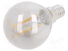 LED lamp; warm white; E14; 230VAC; 240lm; 4W; 360°; 2700K GTV Poland