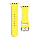 Silicone Strap APS Silicone Band for Watch 9 / 8 / 7 / 6 / 5 / 4 / 3 / 2 / SE (41 / 40 / 38mm) Strap Watch Bracelet Yellow, Hurtel