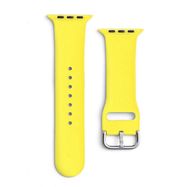 Silicone Strap APS Silicone Band for Watch 9 / 8 / 7 / 6 / 5 / 4 / 3 / 2 / SE (41 / 40 / 38mm) Strap Watch Bracelet Yellow, Hurtel