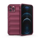 Magic Shield Case for iPhone 12 Pro flexible armored burgundy cover, Hurtel