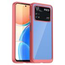 Outer Space Case Xiaomi Poco M4 Pro cover with a flexible frame red, Hurtel
