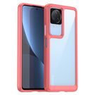Outer Space Case Xiaomi Poco F4 5G cover with a flexible frame red, Hurtel