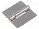 Hinge; Width: 60mm; stainless steel; H: 60mm; for welding ELESA+GANTER