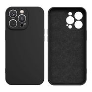 Silicone case iPhone 14 Plus silicone cover black, Hurtel