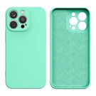 Silicone case iPhone 14 Plus silicone cover mint green, Hurtel