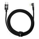 Baseus MVP 2 Elbow Right Angle Power Delivery Cable with Side USB Type C / Lightning Plug 2m 20W black (CAVP000301), Baseus
